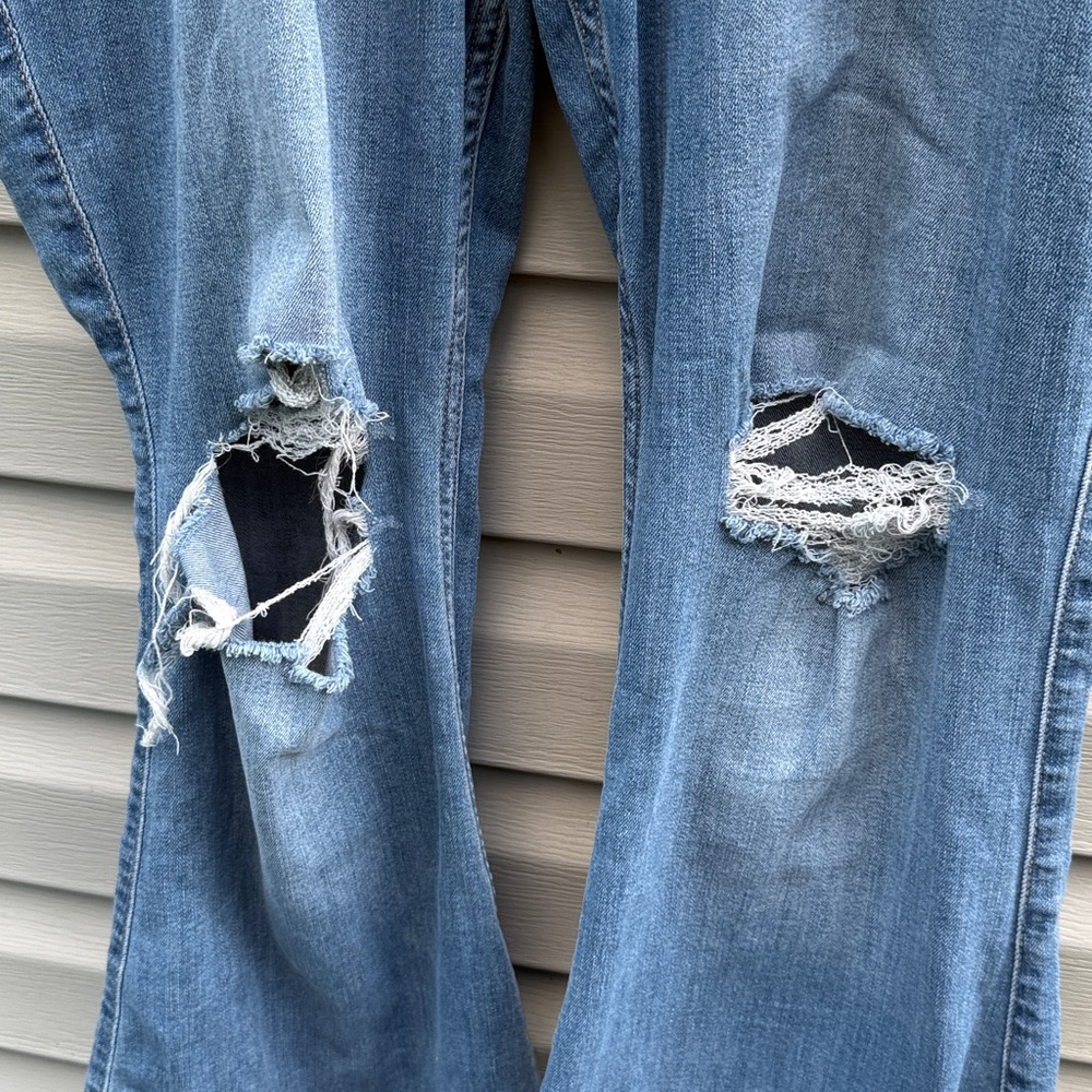 Hollister | Curvy High Rise Vintage Flare Denim Jeans size 21L/20L - Picture 2 of 5